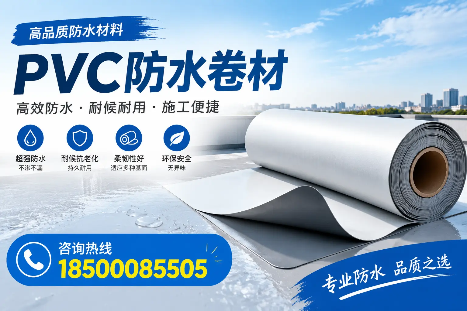 如何在绥化选择合适的pvc防水卷材