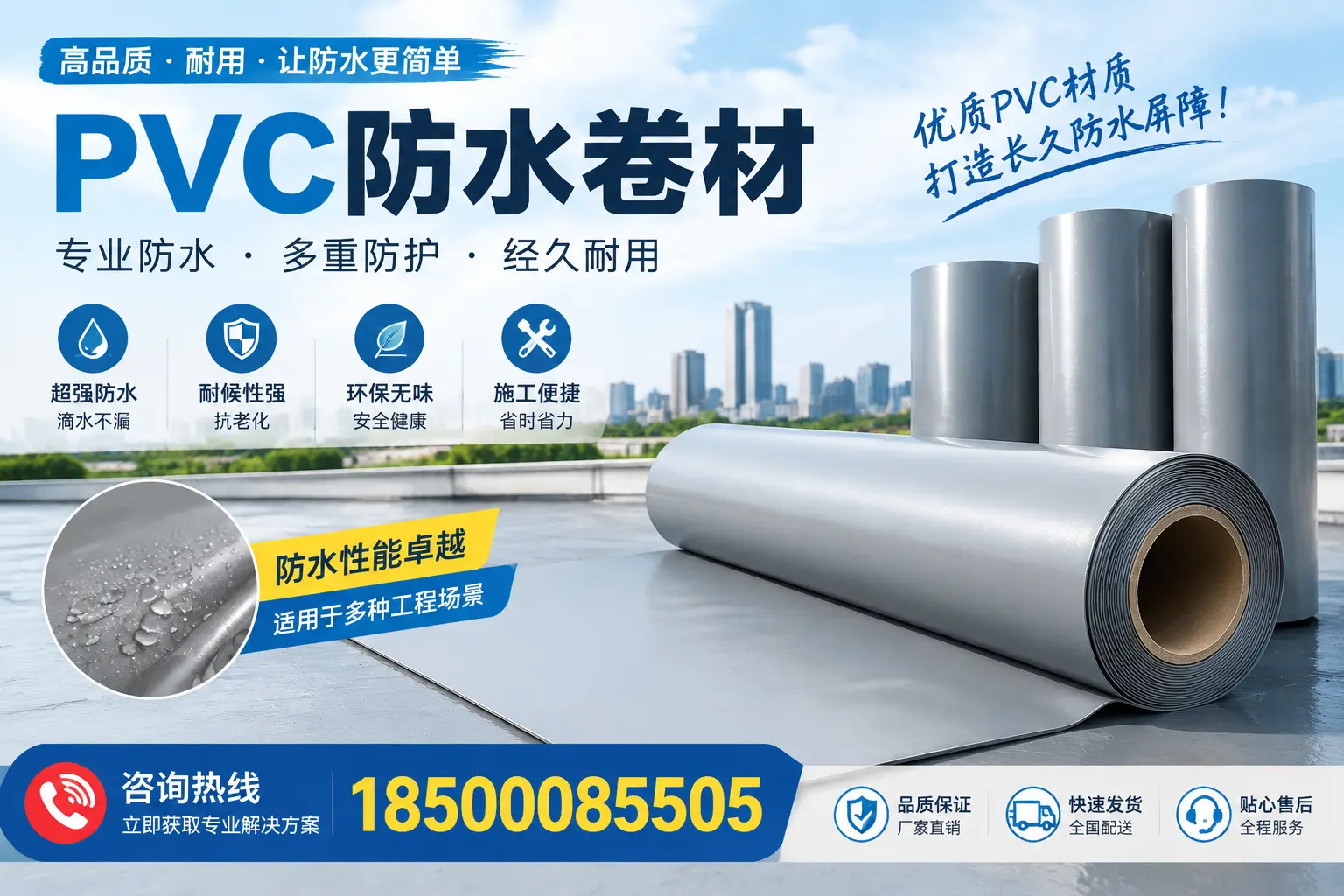 什么是pvc防水卷材?绥化消费者需了解的基础知识